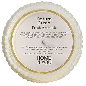 Ароматические свечи NATURE GREEN H13,5см, Fresh Aromatic