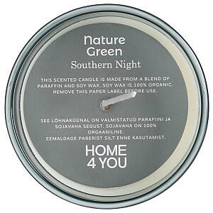 Ароматический подсвечник NATURE GREEN H9,5см, Southern Night