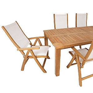 Обеденный комплект BALI стол, 6 раскладных стульев