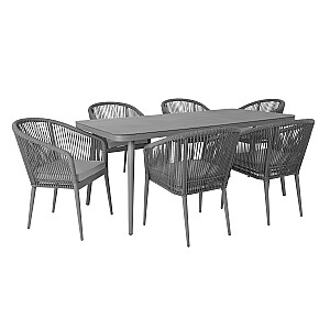 Комплект садовой мебели ECCO стол и 6 стульев