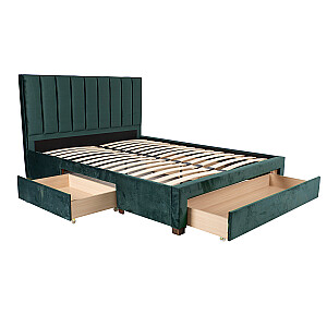 GRACE кровать с матрасом HARMONY DUO 160x200см, зеленый