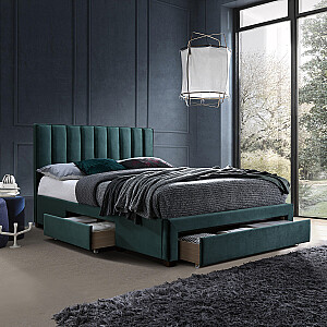 GRACE кровать с матрасом HARMONY DUO 160x200см, зеленый