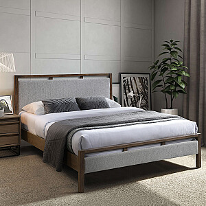 Кровать ВОКСИ с матрасом HARMONY DUO 160x200см, серый