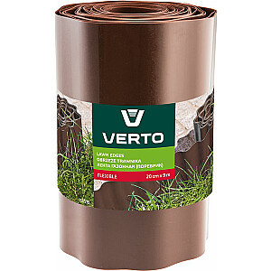 Verto Бордюр газонный 20 см х 9 м, коричневый (15G515)