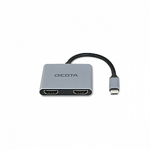 Портативная док-станция USB-C «4-в-1», 4K, 2xHDMI, 100 Вт, док-станция PD