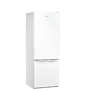 Indesit LI6 S2E W Refrigerator, E, Free-standing, Combi, Height 1.59 m, Net fridge 197 L, Net freezer 75 L, White