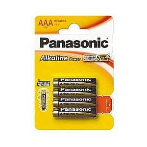 Щелочная батарея Panasonic Power AAA - 4 шт.