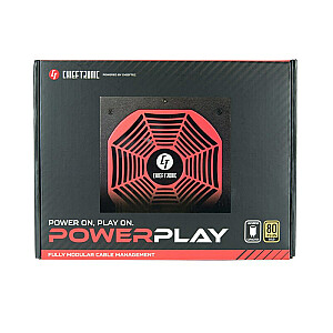 Chieftec PowerPlay 550 W barošanas avots 20+4 kontaktu ATX PS/2 melns, sarkans