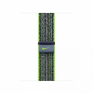 Спортивный ремешок Nike светло-зеленого/синего цвета, 41 мм