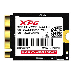 Твердотельный накопитель Dysk XPG GAMMIX S55 512 ГБ PCIe 4x4 5/3,8 МБ/с M2230