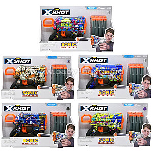 XSHOT rotaļu pistole Sonic The Hedgehog, 8 gab., sortiments, 36679