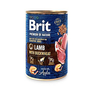 BRIT Premium by Nature Lamb ar grieķu kviešiem - Mitrā suņu barība - 400 g