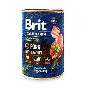 BRIT Premium by Nature Cūkgaļa ar traheju - Mitrā suņu barība - 400 g