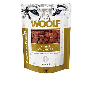 WOOLF Rabbit Chunkies - kārums suņiem un kaķiem - 100 g