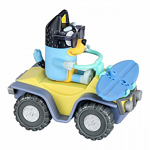 Mini Bluey Beach transportlīdzekļa figūru komplekts