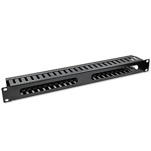 Kabeļu organizators 19" RACK skapjiem | 24 porti | 1U