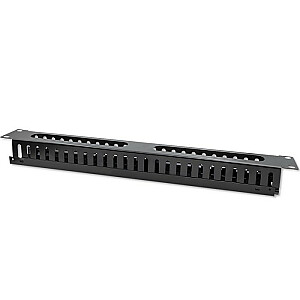 Kabeļu organizators 19" RACK skapjiem | 24 porti | 1U