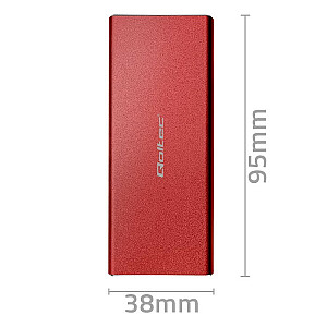 Жилье | Отсек для SSD-накопителя M.2 | САТА | НГФФ | USB 3.0 | Суперскорость 5 Гбит/с | 2 ТБ | Красный