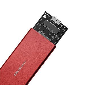 Жилье | Отсек для SSD-накопителя M.2 | САТА | НГФФ | USB 3.0 | Суперскорость 5 Гбит/с | 2 ТБ | Красный