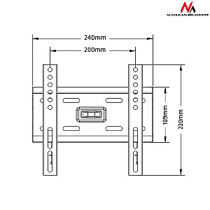 Держатель для телевизора 13'' - 42'' Maclean MC-777 черный 35 кг VESA 200x200