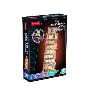 3D LED puzle Pizas tornis (nakts versija)