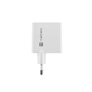 Ribera GAN 1X USB-A + 1X USB-C 45 Вт зарядное устройство Белый