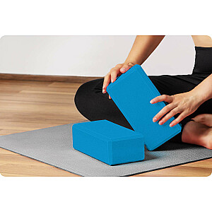 Пенный кубик для йоги - набор 2 шт. NS-962 синий