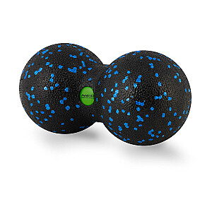 Двойной мяч для массажа и фитнеса NS-966 черно-синий