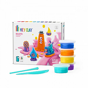 Пластиковая глина Hey Clay Bestie, 15 банок