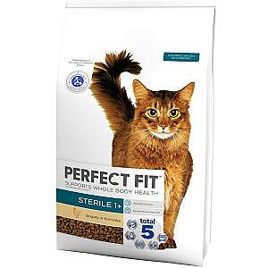 PERFECT FIT Sterile 1+ Vistas - sausā kaķu barība - 7kg
