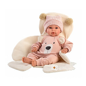 Кукла младенец с одеялом 36 см (плачет, говорит, с соской, мягкое тело) Испания LL63644