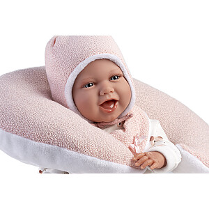 Кукла младенец Мими 42 см (подушка, смеется, говорит, с соской, мягкое тело) Испания LL74104