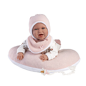 Кукла младенец Мими 42 см (подушка, смеется, говорит, с соской, мягкое тело) Испания LL74104