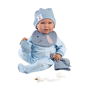 Кукла младенец Мимо 42 см (смеется, говорит, с соской, мягкое тело) Испания LL74120