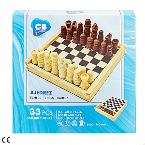 Galdā spēle Šahs (koka) 15x15 cm CB47590