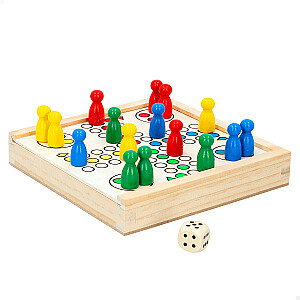 Настольная игра Ричу Рачу (Лудо) (деревянные)  15x15 cm CB47591