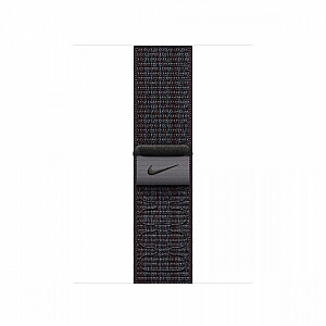 Спортивный ремешок Nike черного/синего цвета для корпуса диаметром 41 мм.