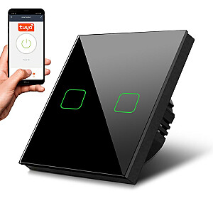 Dual touch Wi-Fi gaismas slēdzis SMART MCE717B melns