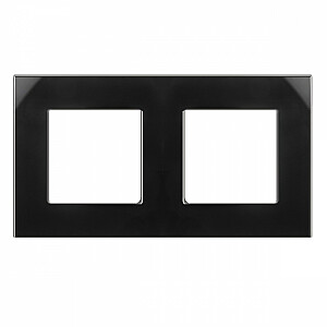 MCE729B двойная стеклянная рамка, черная