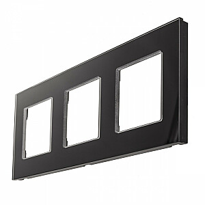 MCE731B тройная стеклянная рамка, черная