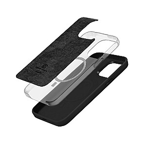 Цветной чехол LUX Magnetic для iPhone 15 Pro MagSafe Черный чехол