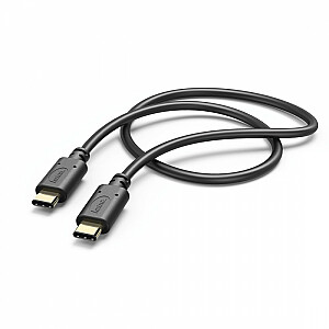 USB-C uzlādes kabelis, 1 m, melns
