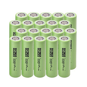 20 akumulatori, litija jonu akumulators 18650 INR1865029E, 3,7 V, 2900 mAh