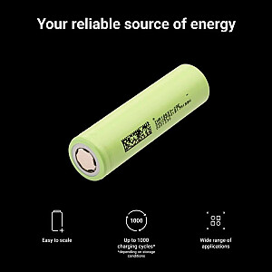 20 akumulatori, litija jonu akumulators 18650 INR1865029E, 3,7 V, 2900 mAh