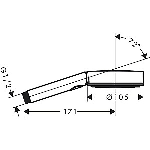 Rokas duša Pulsify Select 105 1jet, hromēta