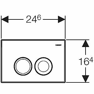 Кнопка Geberit Delta 21, белая