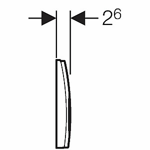 Кнопка Geberit Delta 21, белая