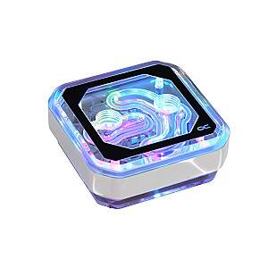 Процессор Alphacool Ice Block XPX Aurora — акрил, хром, цифровая RGB-подсветка