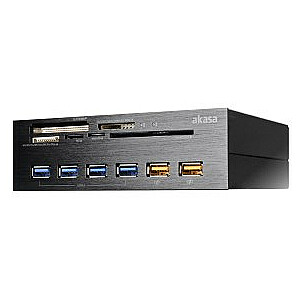 Внутреннее 5-портовое устройство считывания карт Akasa Interconnect EX, вкл. USB-концентратор 3.0