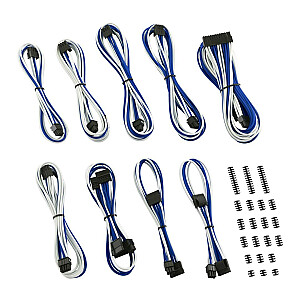 Комплект кабелей CableMod Classic ModMesh серии C Corsair AXi, HXi и RM — белый/синий